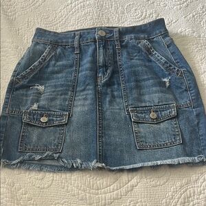 5/$25 Denim Mini Skirt with Pockets